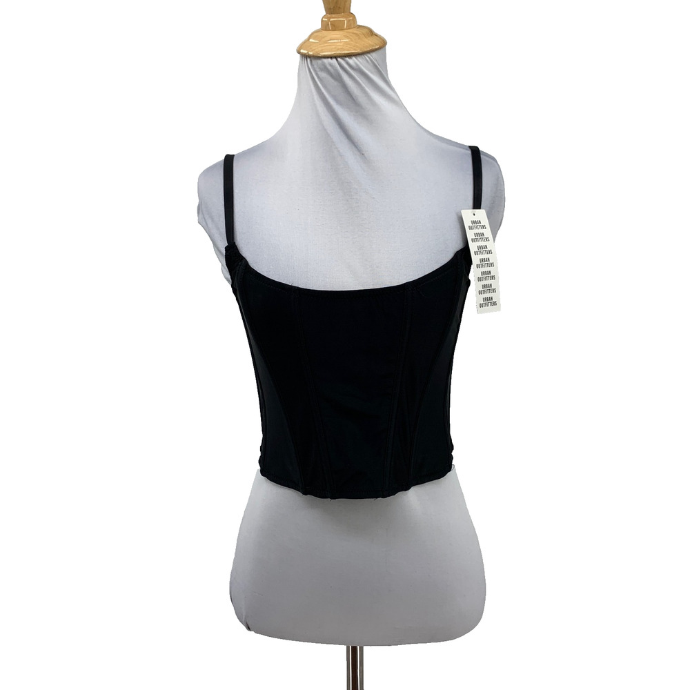 Urban Outfitters Corset Womens M Medium Black Out From Under Modern Love Boning